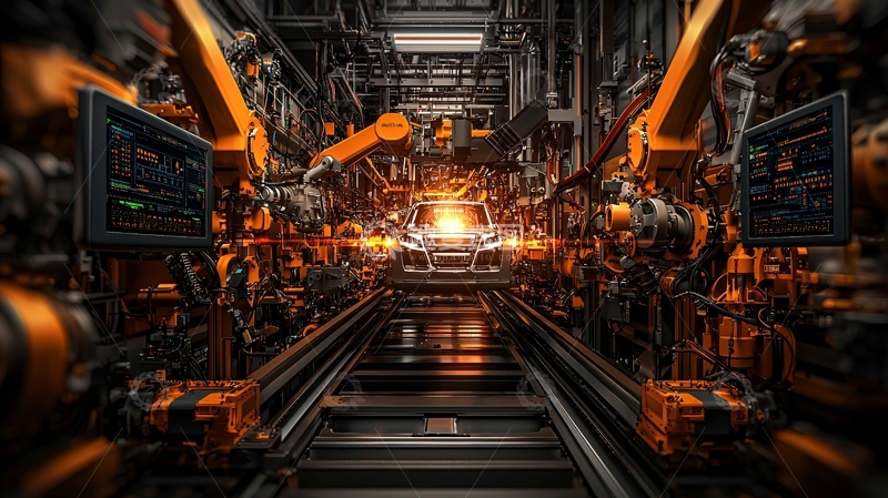 高清大图下载【趣麦麦图】工业机械金属管道交织