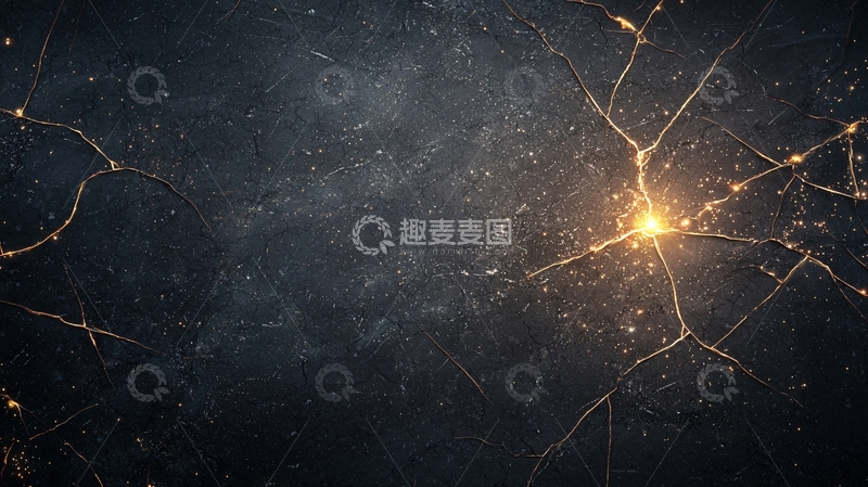 高清大图下载【趣麦麦图】神经元网络连接发光