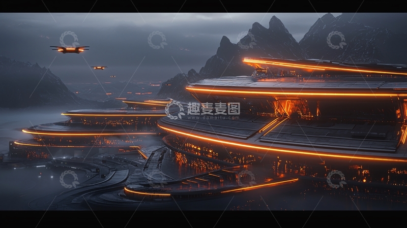 高清大图下载【趣麦麦图】未来城市高清图片