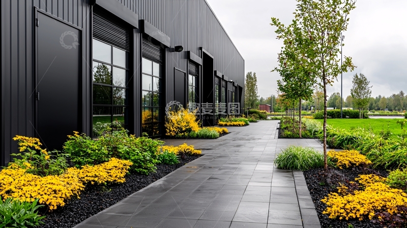 高清大图下载【趣麦麦图】现代黑色建筑