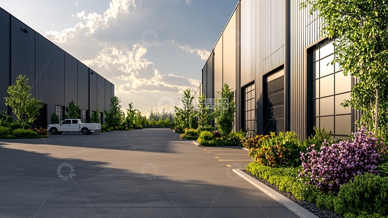 高清大图下载【趣麦麦图】工业建筑外部景观