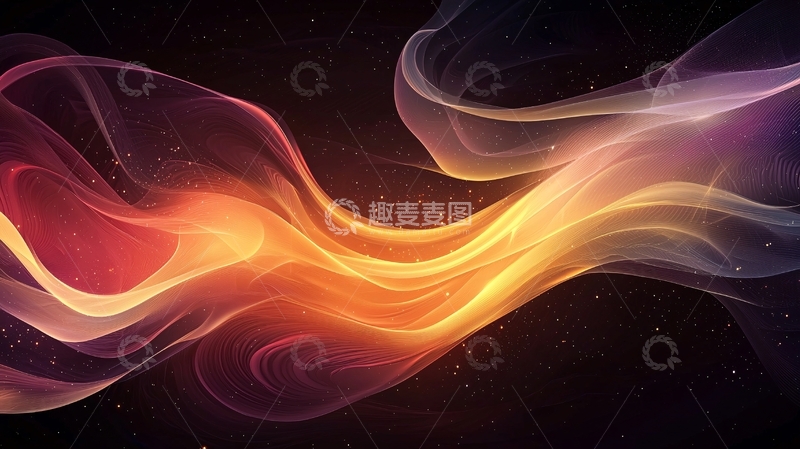 高清大图下载【趣麦麦图】抽象火焰烟雾背景