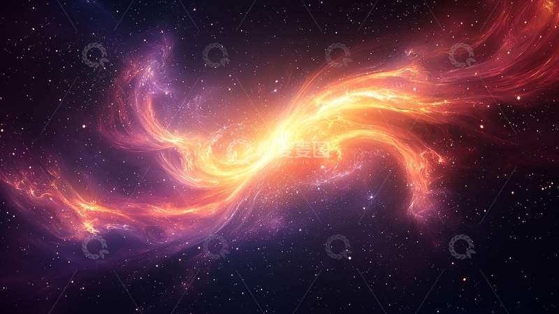 高清大图下载【趣麦麦图】绚丽星云宇宙背景