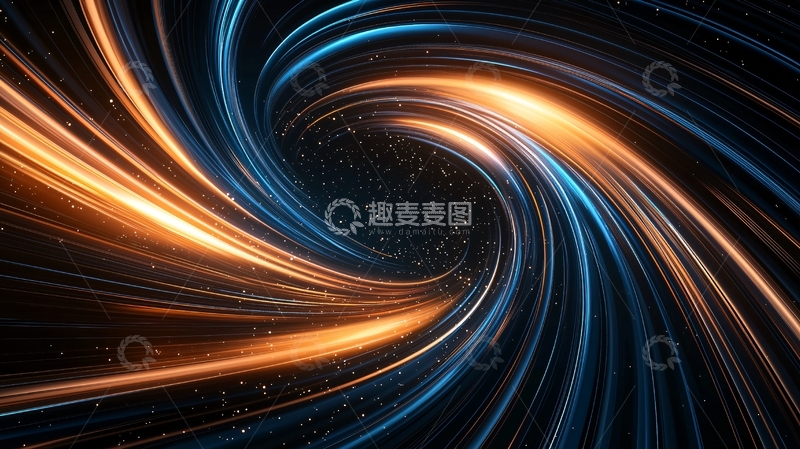 高清大图下载【趣麦麦图】光线扭曲形成漩涡