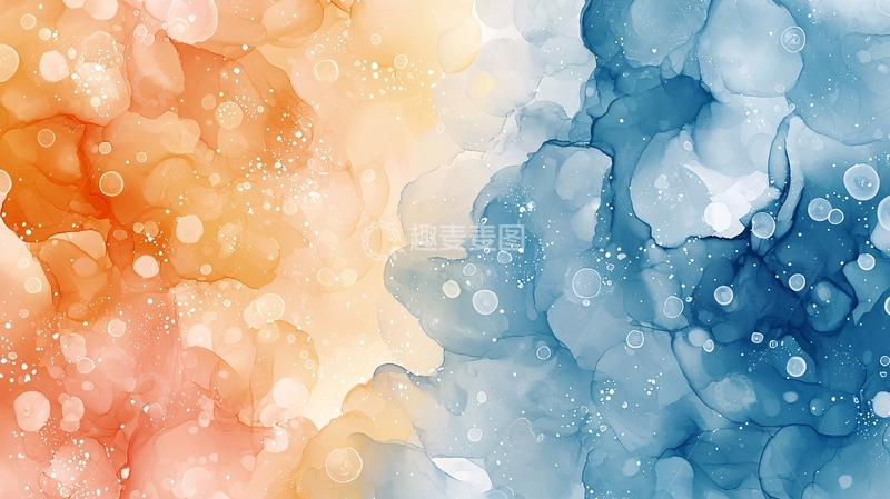 高清大图下载【趣麦麦图】水彩渐变高清图片