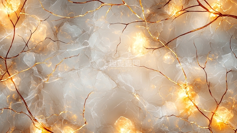 高清大图下载【趣麦麦图】白色羽毛与灯光交织的梦幻背景