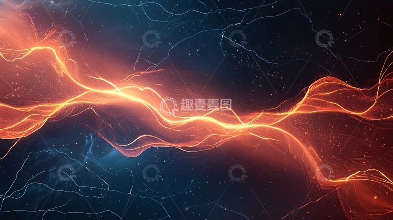 高清大图下载【趣麦麦图】能量流动闪电效果