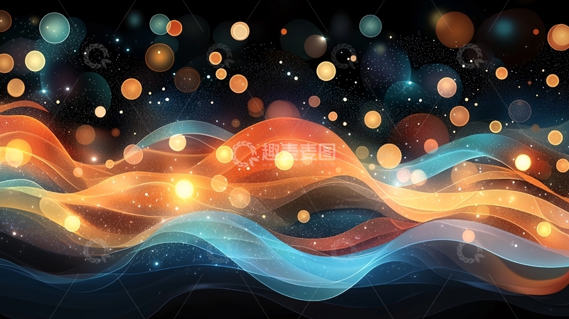 高清大图下载【趣麦麦图】抽象光线背景