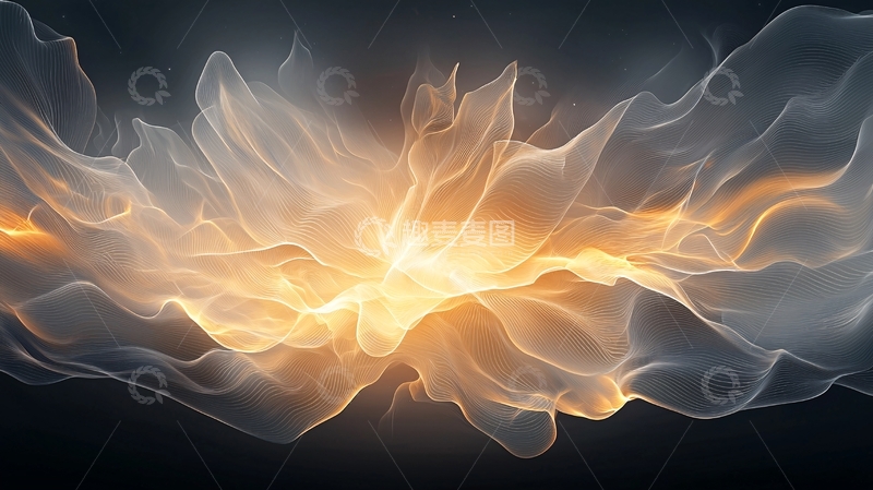 高清大图下载【趣麦麦图】光芒四射的抽象云雾