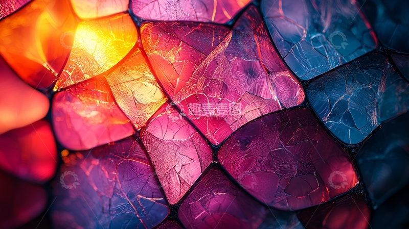 高清大图下载【趣麦麦图】彩色宝石般的马赛克