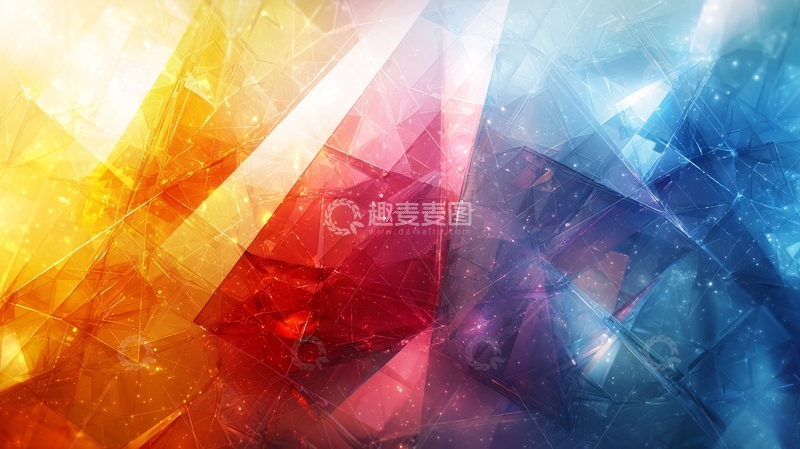 高清大图下载【趣麦麦图】绚丽多彩的抽象背景