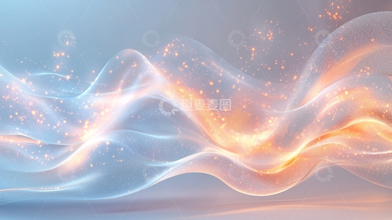 高清大图下载【趣麦麦图】流动光线抽象背景