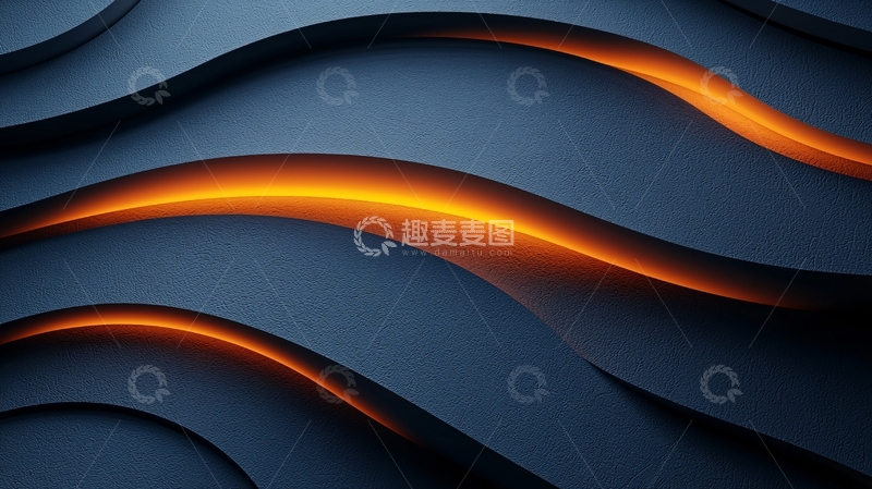 高清大图下载【趣麦麦图】曲线光影叠加背景