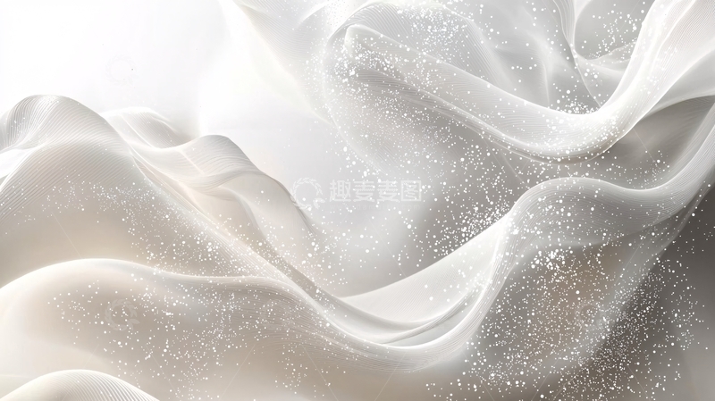 高清大图下载【趣麦麦图】白色流动丝绸般纹理