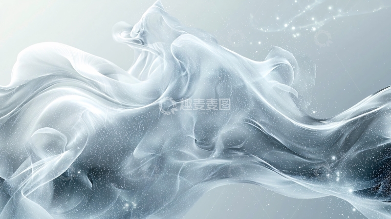 高清大图下载【趣麦麦图】流畅的水流或烟雾背景