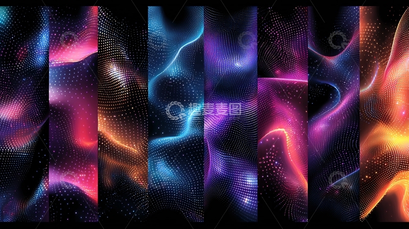 高清大图下载【趣麦麦图】绚丽的光线抽象背景
