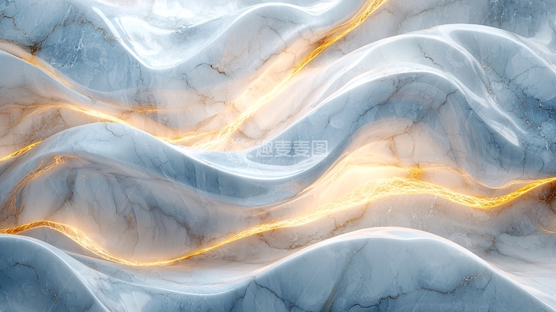 高清大图下载【趣麦麦图】抽象冰川纹理