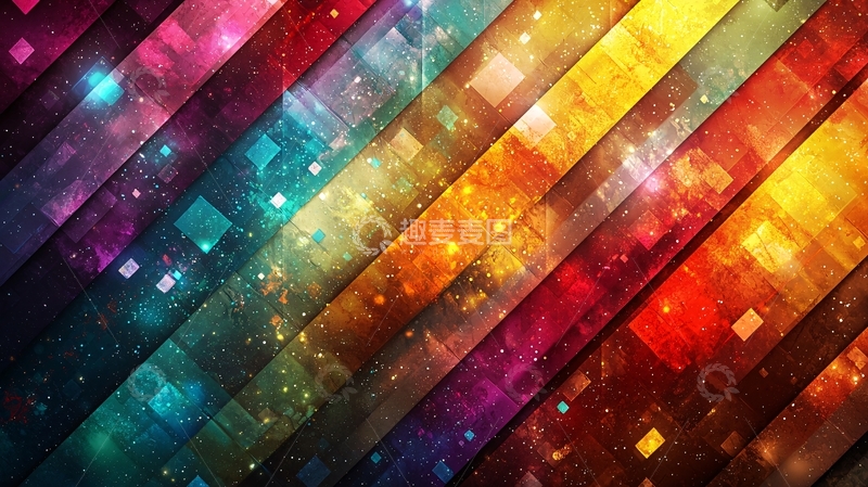 高清大图下载【趣麦麦图】彩色条纹背景