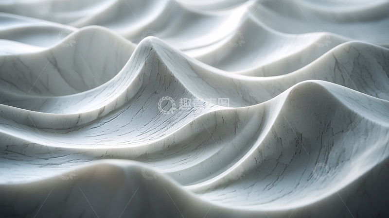 高清大图下载【趣麦麦图】白色波浪起伏的表面