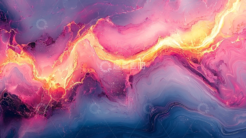 高清大图下载【趣麦麦图】绚丽的粉色紫色烟雾