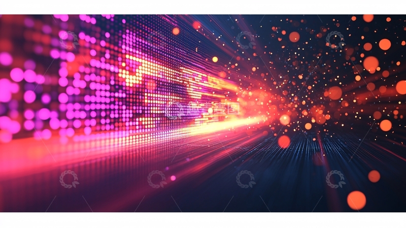 高清大图下载【趣麦麦图】科技感抽象光线背景