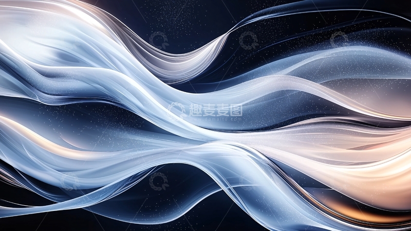 高清大图下载【趣麦麦图】抽象的烟雾流动