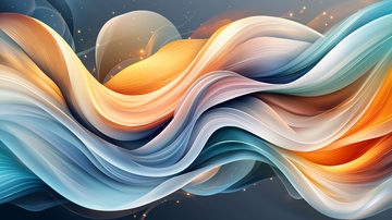 抽象水彩波浪背景