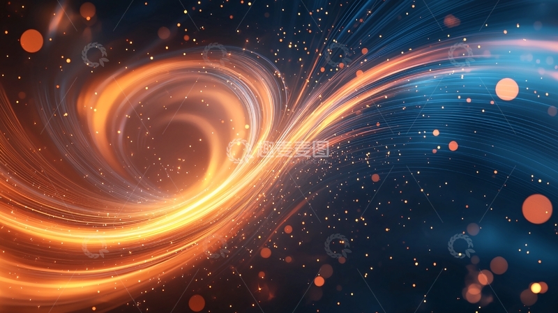 高清大图下载【趣麦麦图】宇宙星云光线漩涡背景