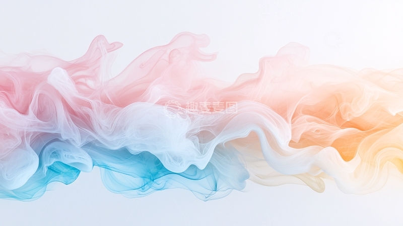 高清大图下载【趣麦麦图】梦幻色彩交织烟雾