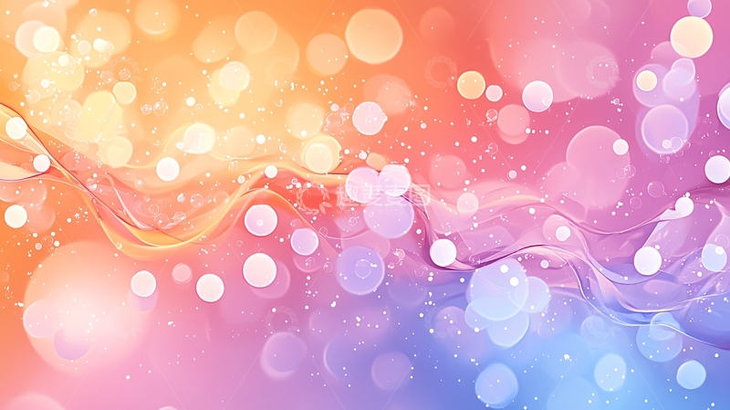 高清大图下载【趣麦麦图】梦幻渐变光斑背景