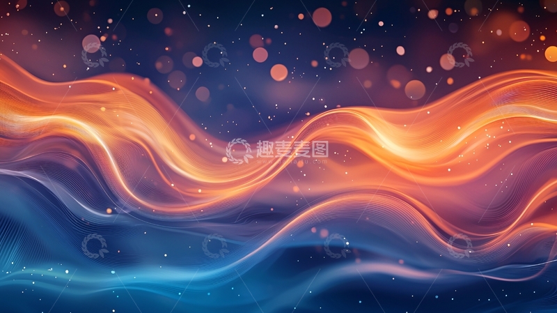 高清大图下载【趣麦麦图】火焰与冰的梦幻光晕