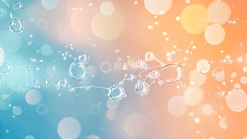 高清大图下载【趣麦麦图】梦幻水彩光晕背景