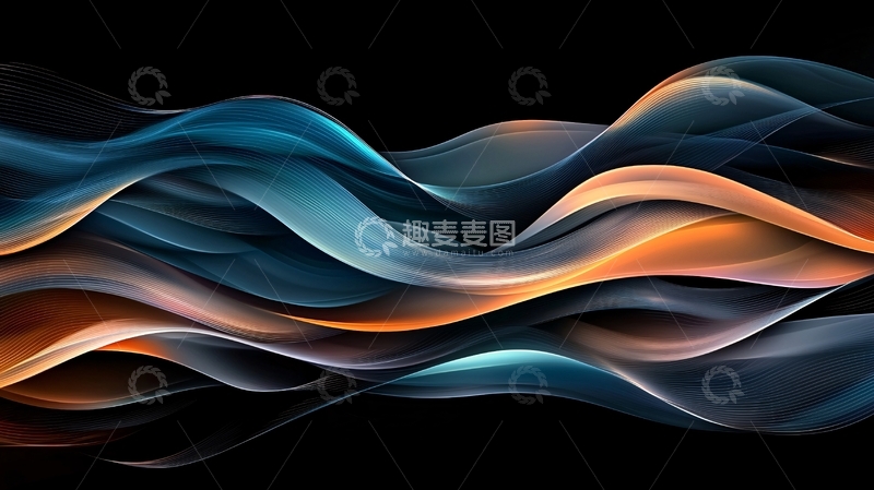 高清大图下载【趣麦麦图】抽象艺术水波纹