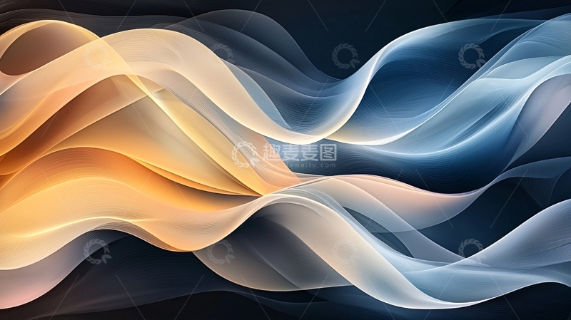 高清大图下载【趣麦麦图】抽象波浪高清图片