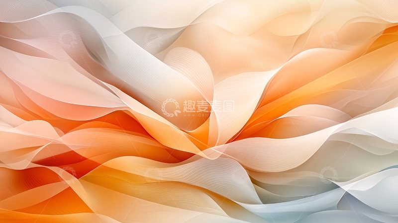 高清大图下载【趣麦麦图】抽象橙色柔和背景