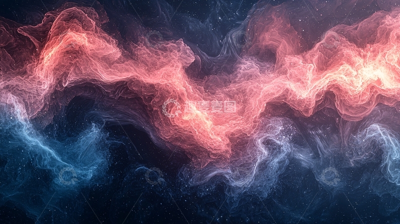 高清大图下载【趣麦麦图】红蓝交织的星云