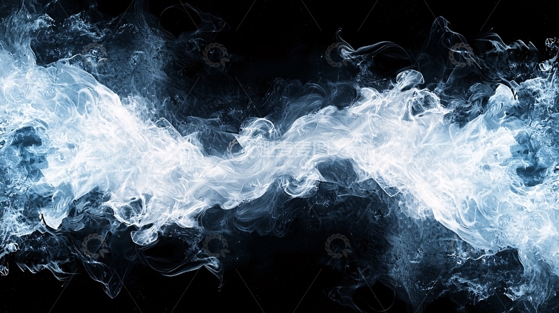 高清大图下载【趣麦麦图】水墨风格的抽象水流