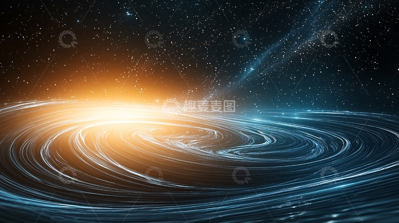 高清大图下载【趣麦麦图】宇宙漩涡星云背景