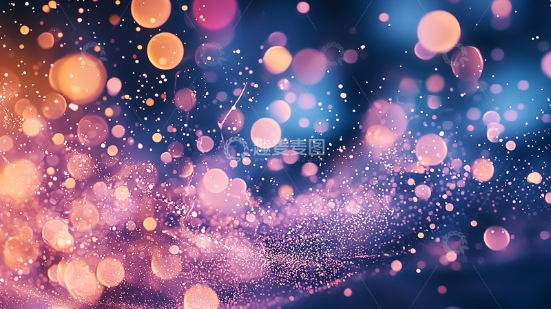 高清大图下载【趣麦麦图】光斑闪烁的梦幻背景