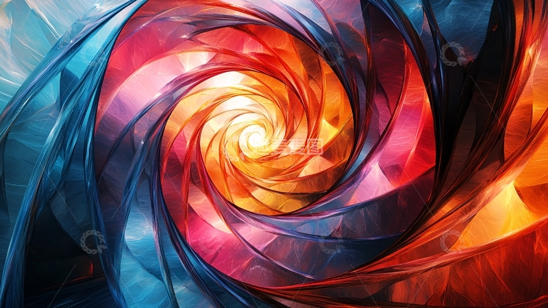 高清大图下载【趣麦麦图】色彩漩涡高清图片