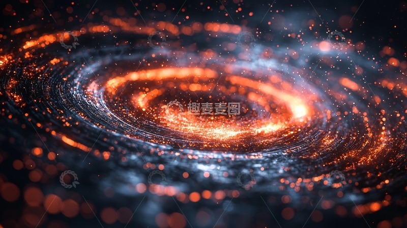 高清大图下载【趣麦麦图】绚丽多彩的星系漩涡