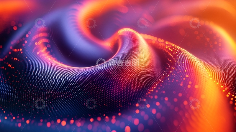 高清大图下载【趣麦麦图】绚丽色彩流动抽象漩涡