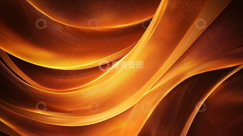 高清大图下载【趣麦麦图】金色流体渐变抽象背景