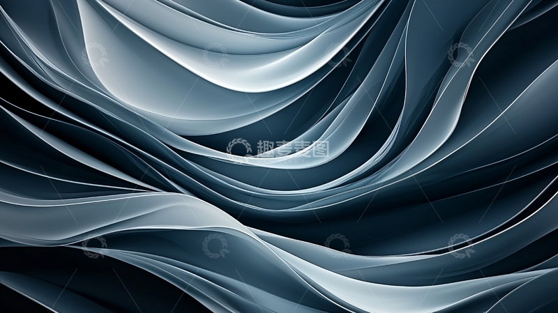 高清大图下载【趣麦麦图】抽象曲线波浪纹理背景