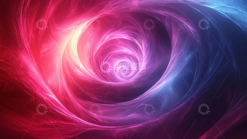 高清大图下载【趣麦麦图】绚丽漩涡状色彩光晕