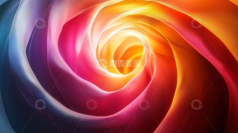 高清大图下载【趣麦麦图】色彩鲜艳的漩涡抽象艺术