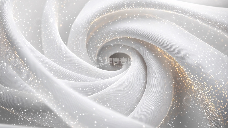 高清大图下载【趣麦麦图】白色纱幔漩涡特写
