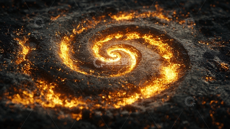 高清大图下载【趣麦麦图】火焰漩涡地狱景象