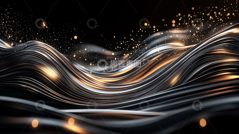 黑色流体金属光泽