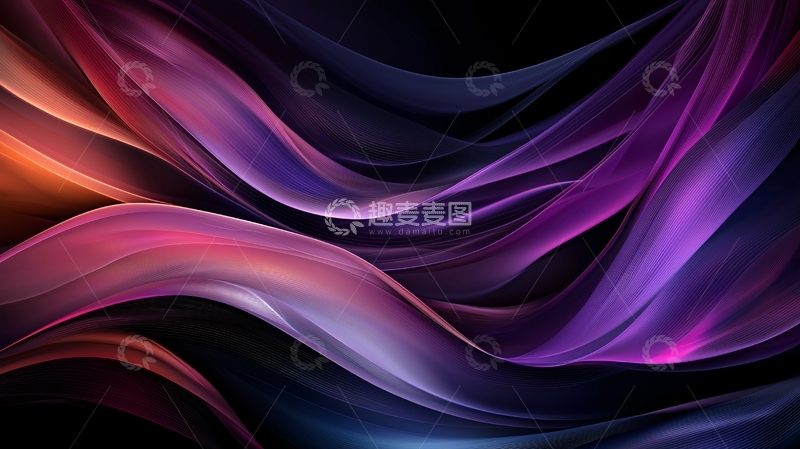 高清大图下载【趣麦麦图】色彩流动的抽象背景